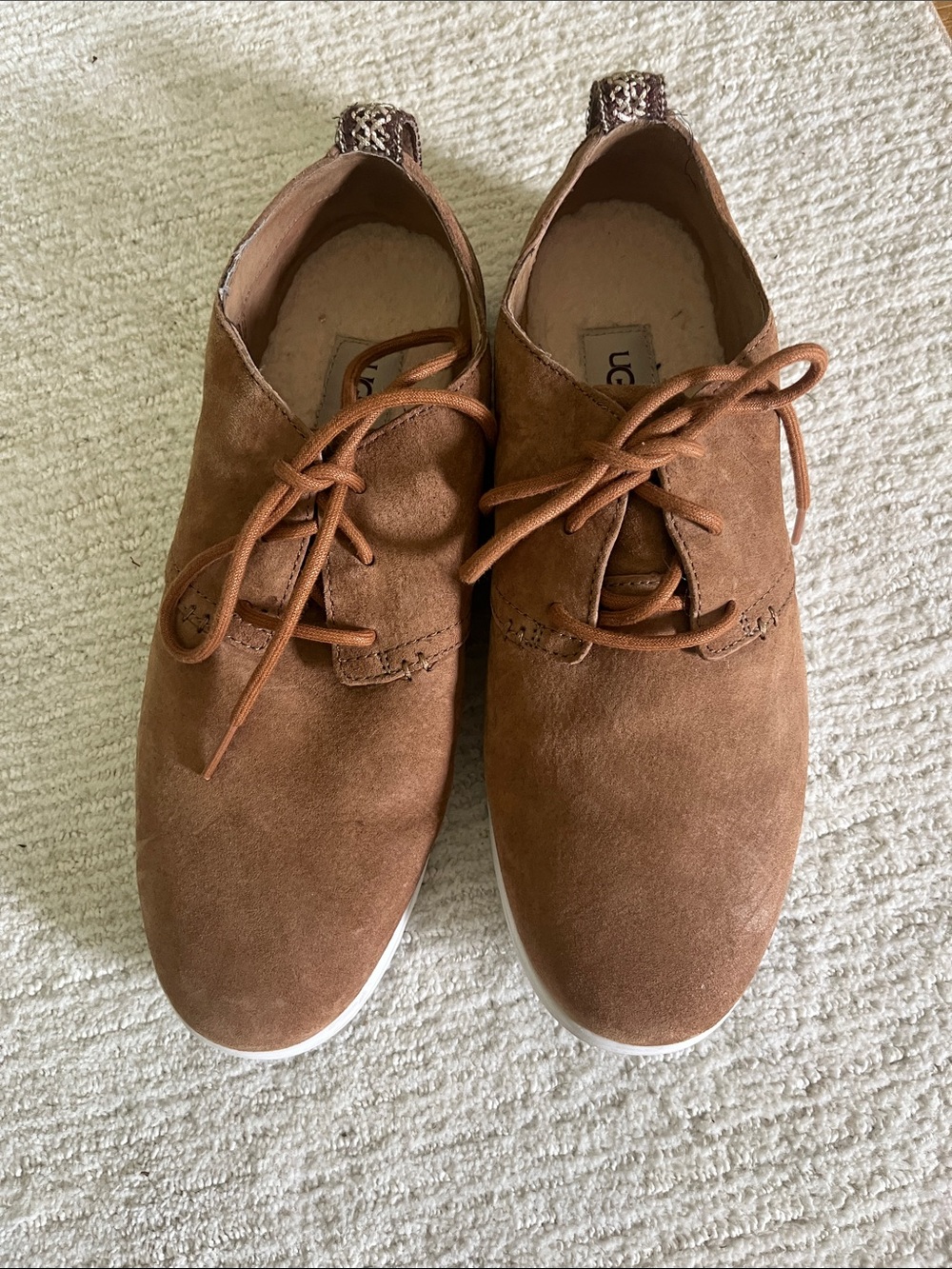 UGG Men’s Tan Suede Chukka Lace-Up Shoes